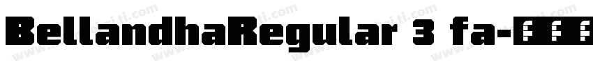 BellandhaRegular 3 fa字体转换